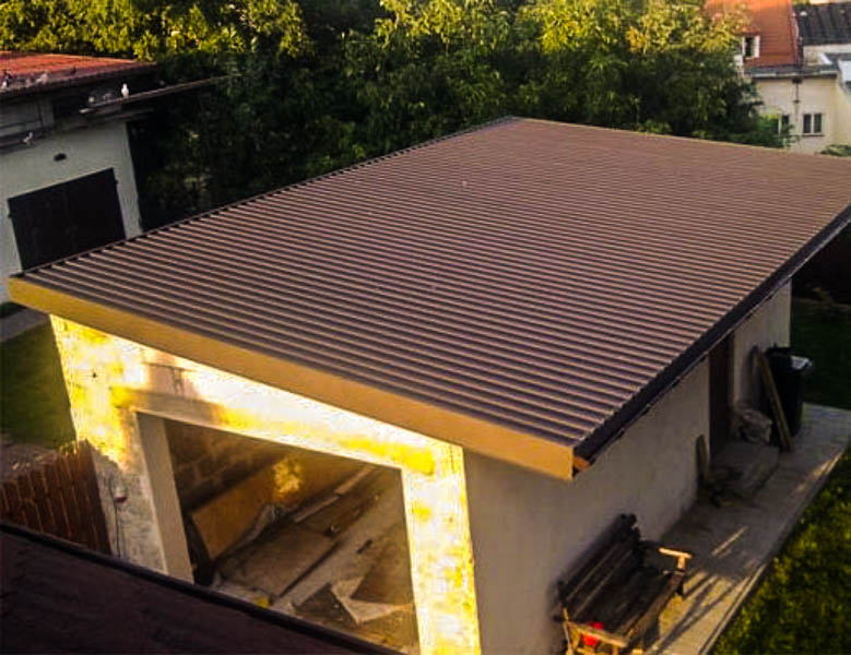 Как сделать односкатную крышу гаража — односкатная крыша из шифера