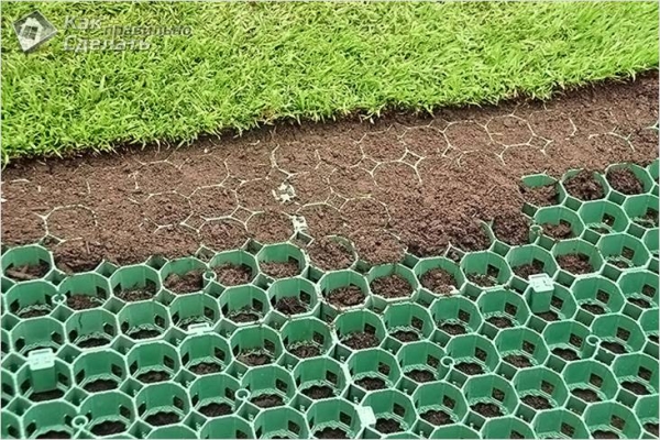 Как укладывать газонную решетку — самостоятельная укладка