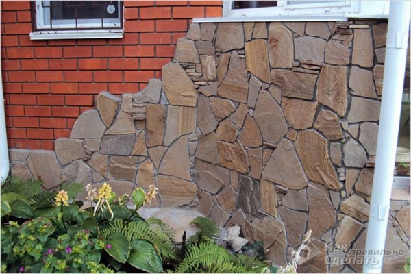 Облицовка фасада натуральным камнем — технология облицовки